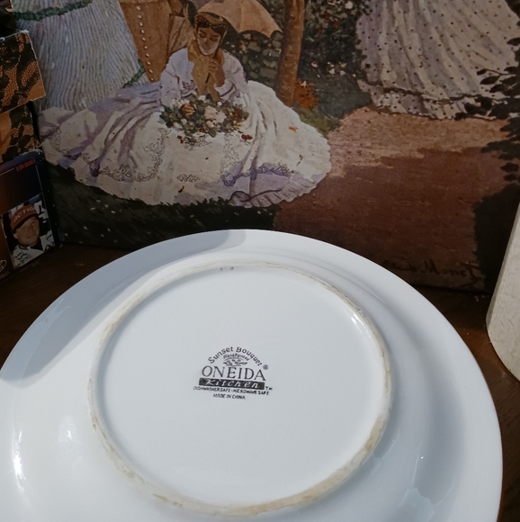 🌇Sunset Bouquet 3 HandPainted Floral Design Oneida Vintage Dinner Plate.💐🌹 - Picture 9 of 16